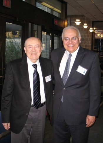 Dr. Amin with Dr.Andrew Viterbi, recipient of the 2005 Benjamin Franklin Medal in Electrical Engineering.
