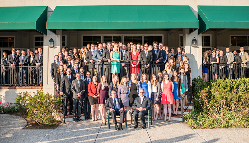 A record-high 99 engineering seniors were recognized for academic achievement.
