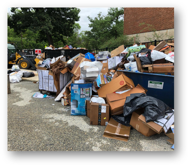 waste in villanova dumpster