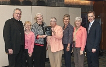 Members of the Nursing Alumni Association board receive the 2010 Leadership Award from the Villanova University Alumni Association