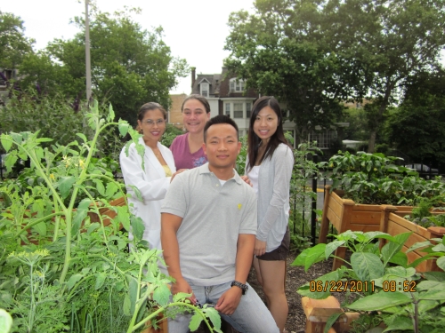 BSNExpress students help seniors garden