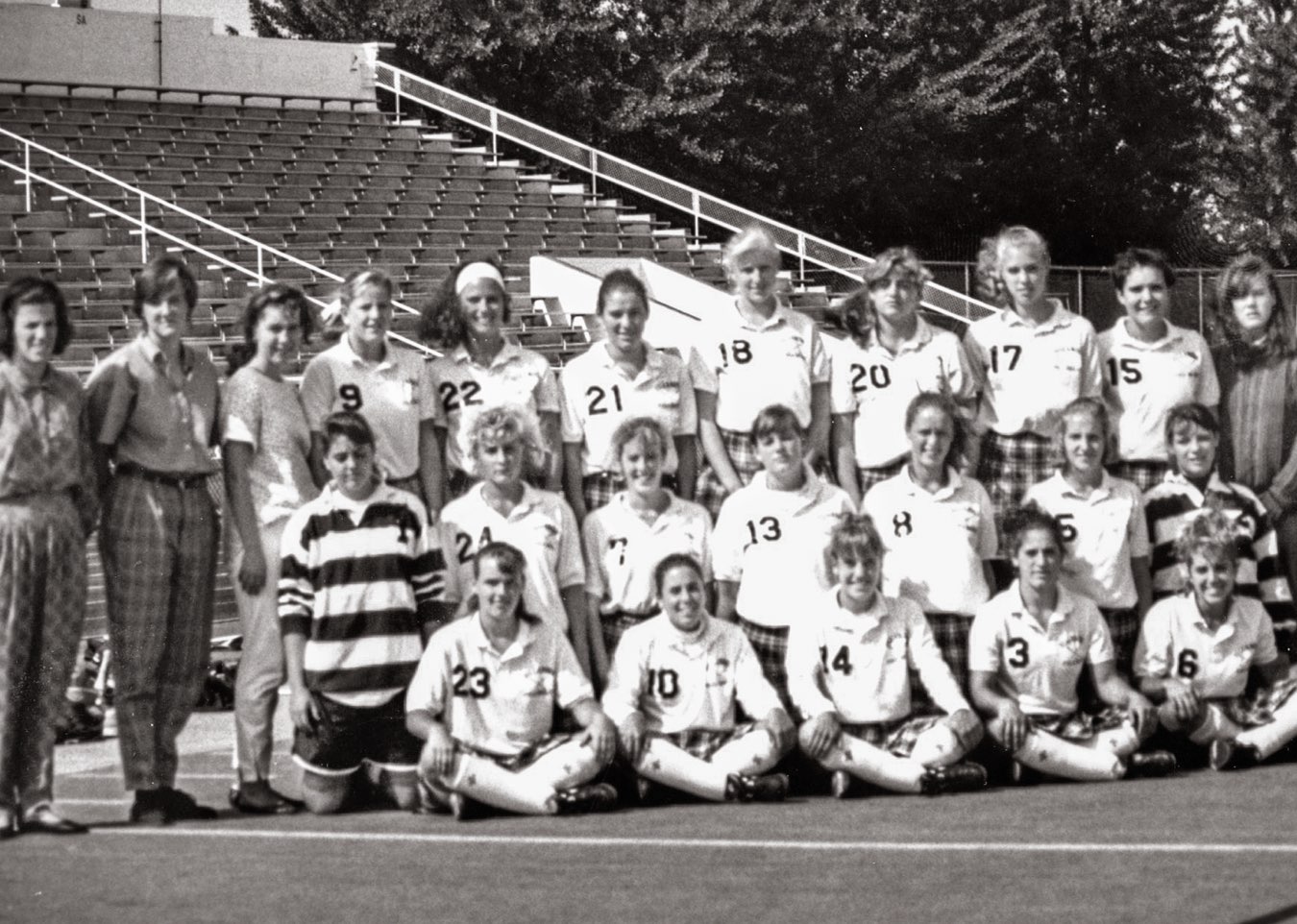 Team photo of Villanova Women’s Field Hockey players