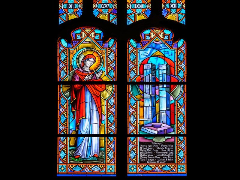 Villanova Memorializes 9/11 Victims Through Symbolic Stained Glass and Service to Students