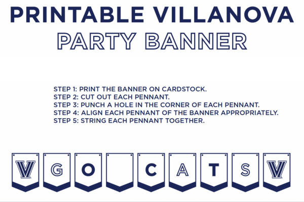Printable Party Banner party banner instructions