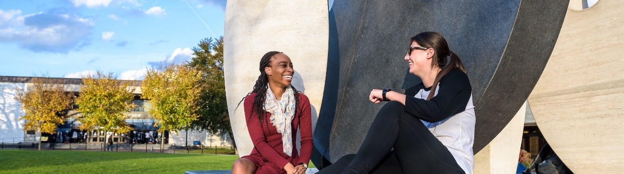 Villanova students sitting at The Oreo on campus