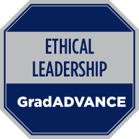 GradADVANCE Ethical Leadership badge GradADVANCE Ethical Leadership badge