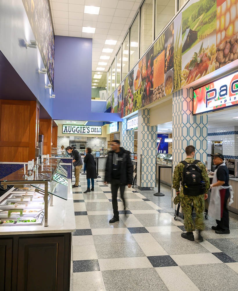 25+ on campus eateries
