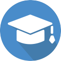 attainable icon with graduation cap