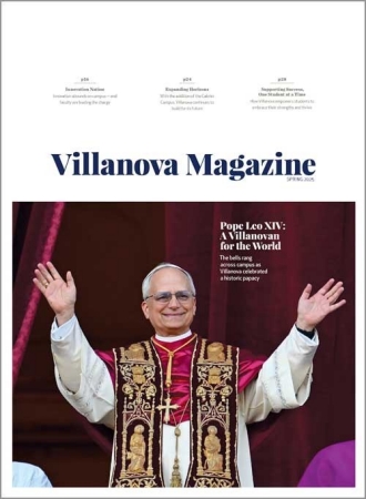Villanova Magazine Spring 2025 The cover of the Spring 2025 magazine