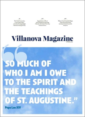 Villanova Magazine Spring 2026 The cover of the Spring 2026 magazine