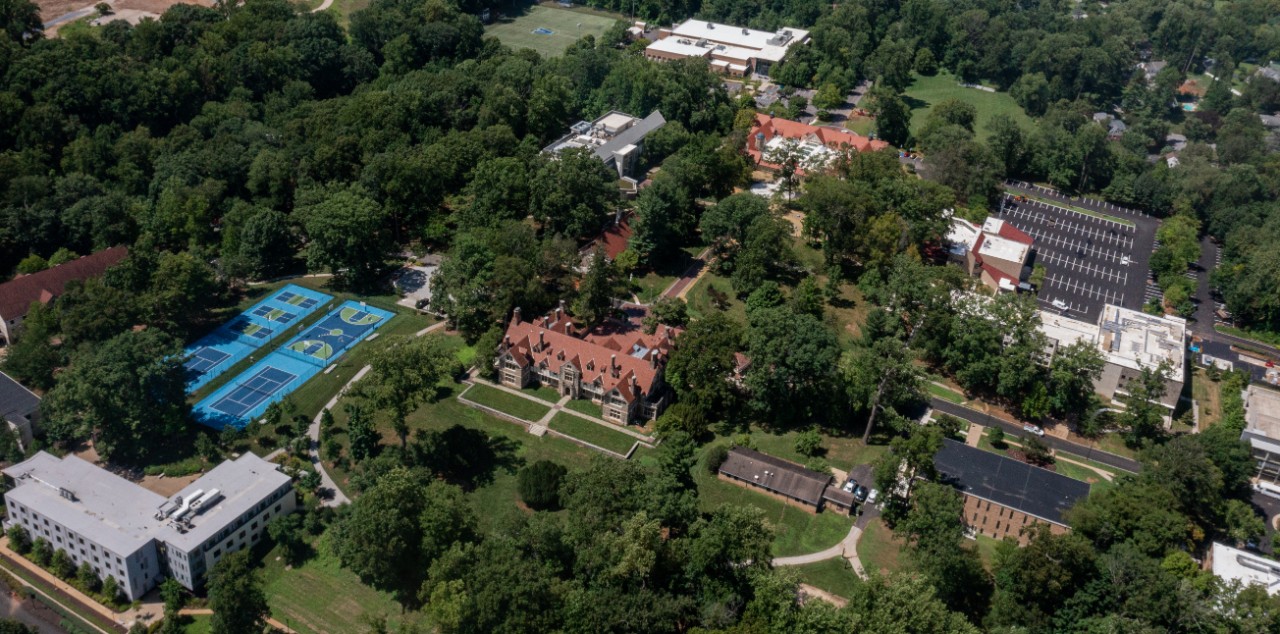 Aerial image of the Villanova University Cabrini Campus Aerial image of the Villanova University Cabrini Campus