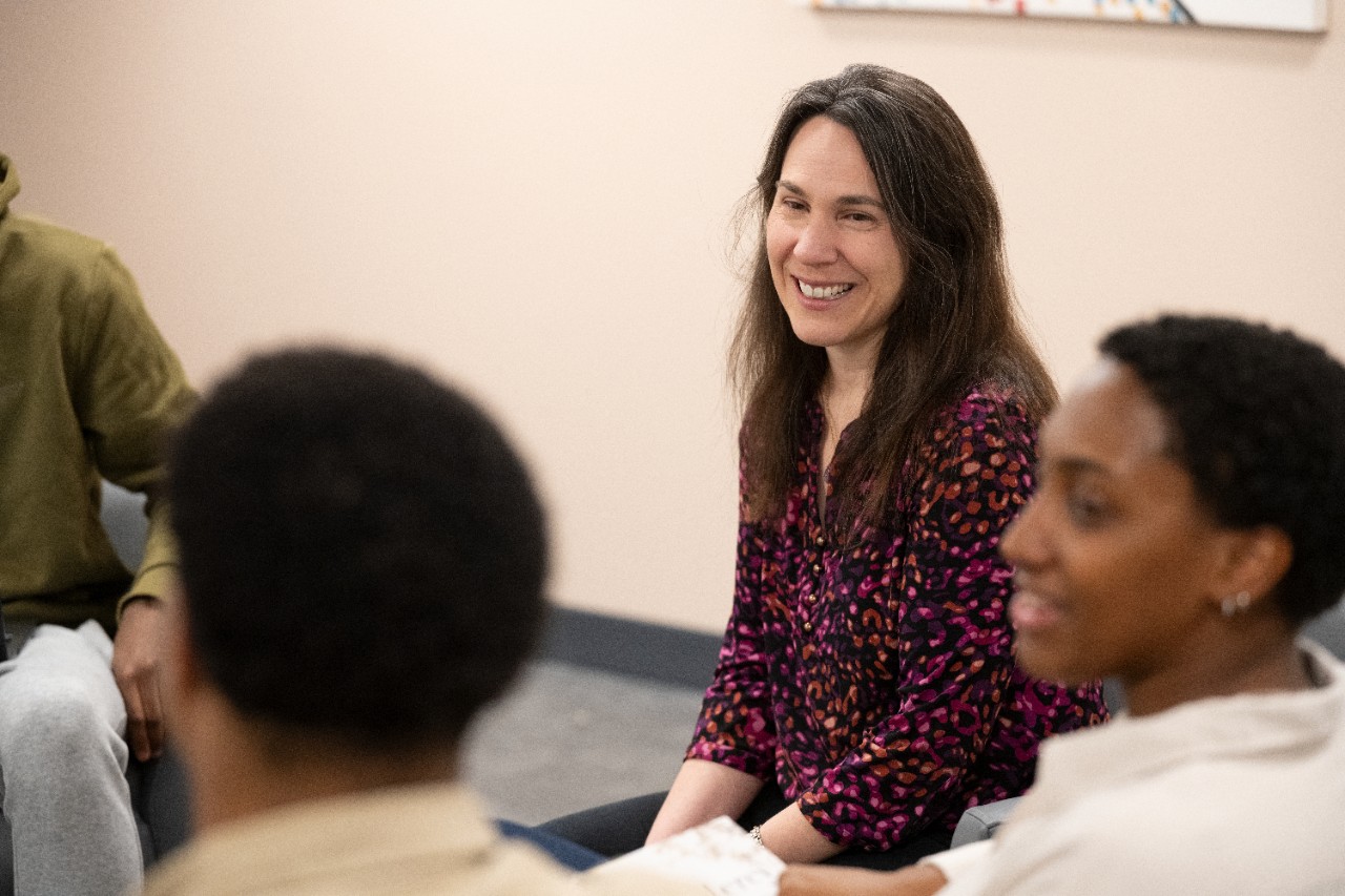 Image of Kathryn Getek Soltis, STL, PhD, among students