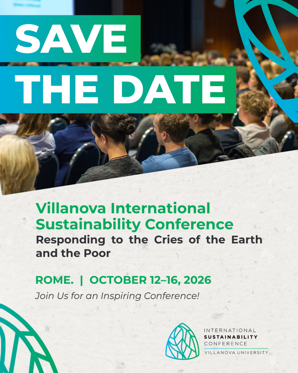 Save the Date image with dates of the conference