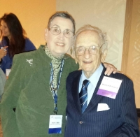 Ms. Adler in March 2019 with Ben Ferencz, last living prosecutor of the WWII Nuremberg Trials Ms. Adler in March 2019 with Ben Ferencz, last living prosecutor of the WWII Nuremberg Trials