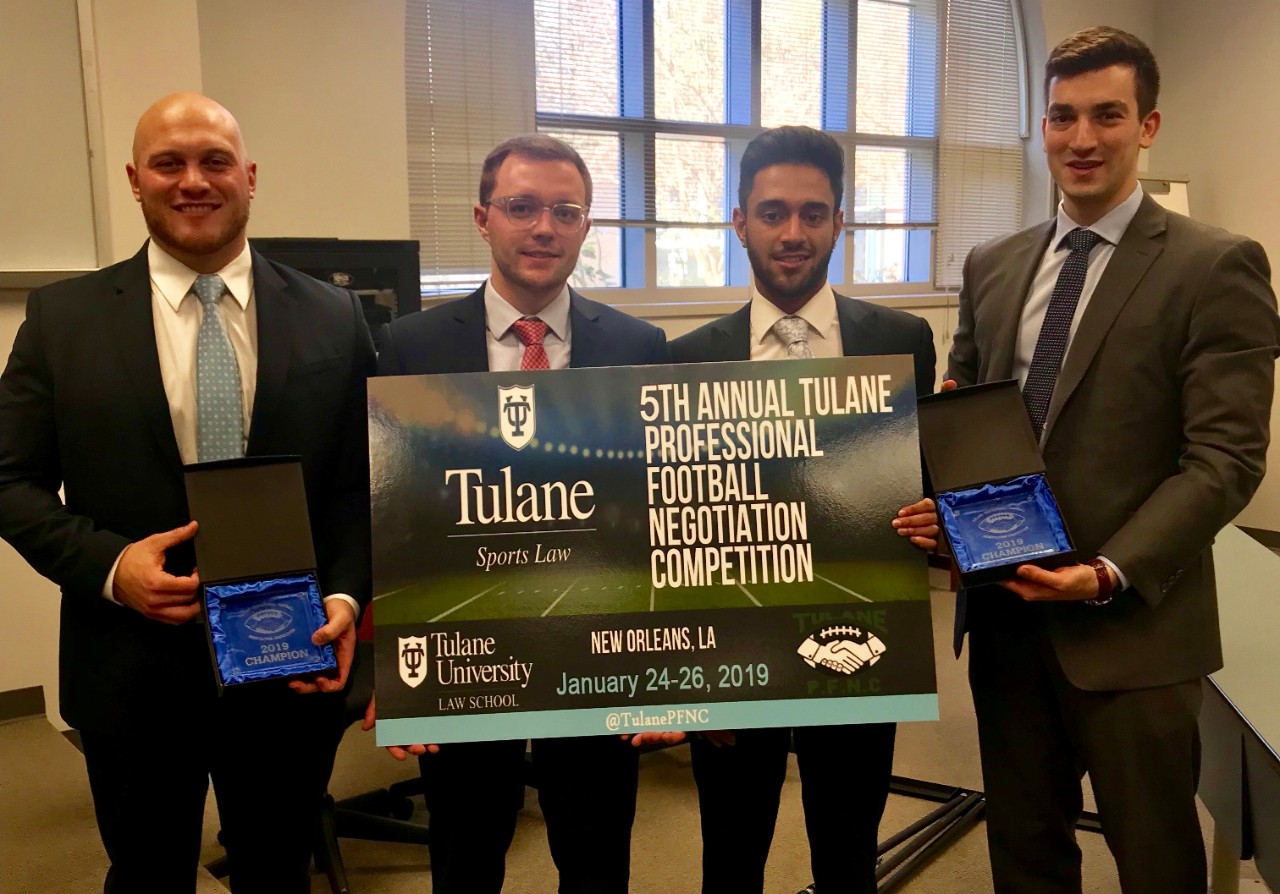 Winners of the Tulane Professional Football Negotiation Competition Winners of the Tulane Professional Football Negotiation Competition
