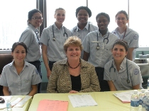 Christine Bossone collaborated with the Villanova nursing students Christine Bossone collaborated with the Villanova nursing students