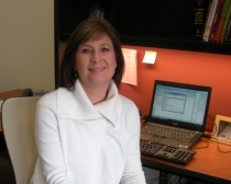 Dr. Kear at her desk
