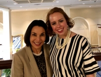 Advisor Dr. Carol Weingarten with state SNAP president and Villanova chapter vice president Madeline Stadler