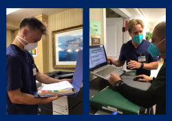 GiG CA externs Wala and Dougherty Daniel Wala (left) and Dan Dougherty were summer GIG externs caring for older adults with Generations Health Canyon Oaks in Los Angeles in summer 2022.