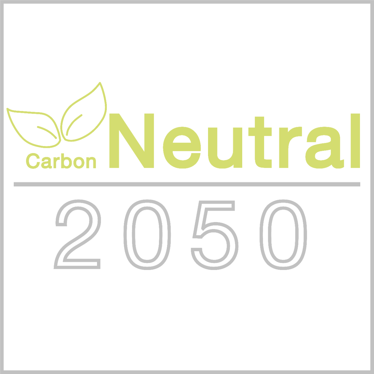 Carbon neutral by 2050