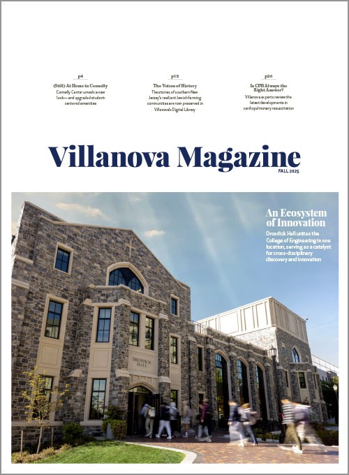 The cover of the fall 2025 issue of Villanova Magazine 