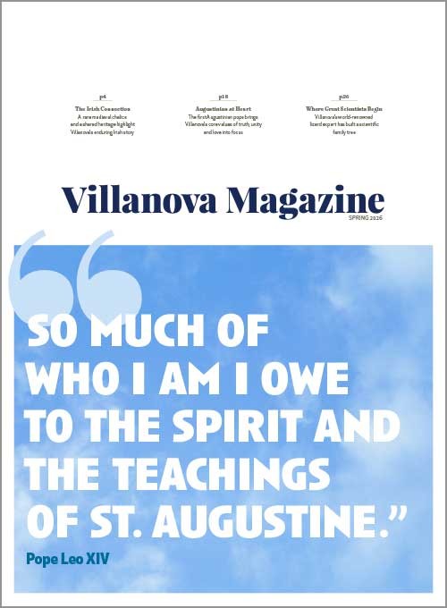 The cover of the spring 2026 issue of Villanova Magazine 