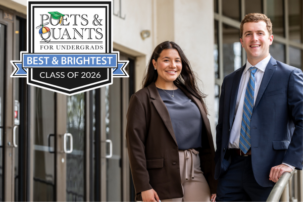 Two VSB Students Selected as Poets&Quants 2026 Best & Brightest Business Majors