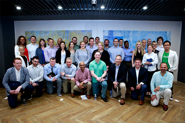A group of EMBA students.
