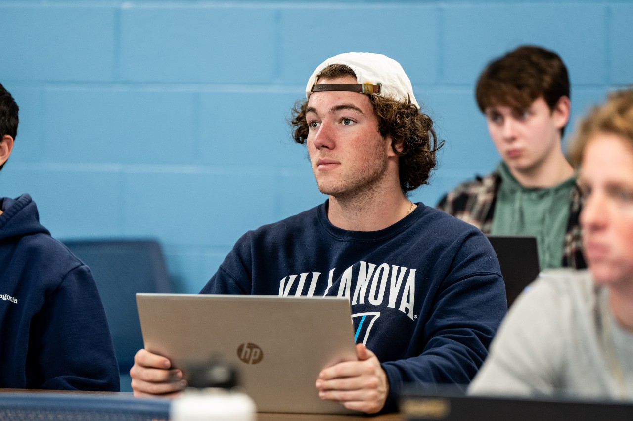 students listening in class