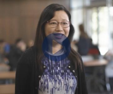 Lucy Chen, PhD, discussing the humans of VSB