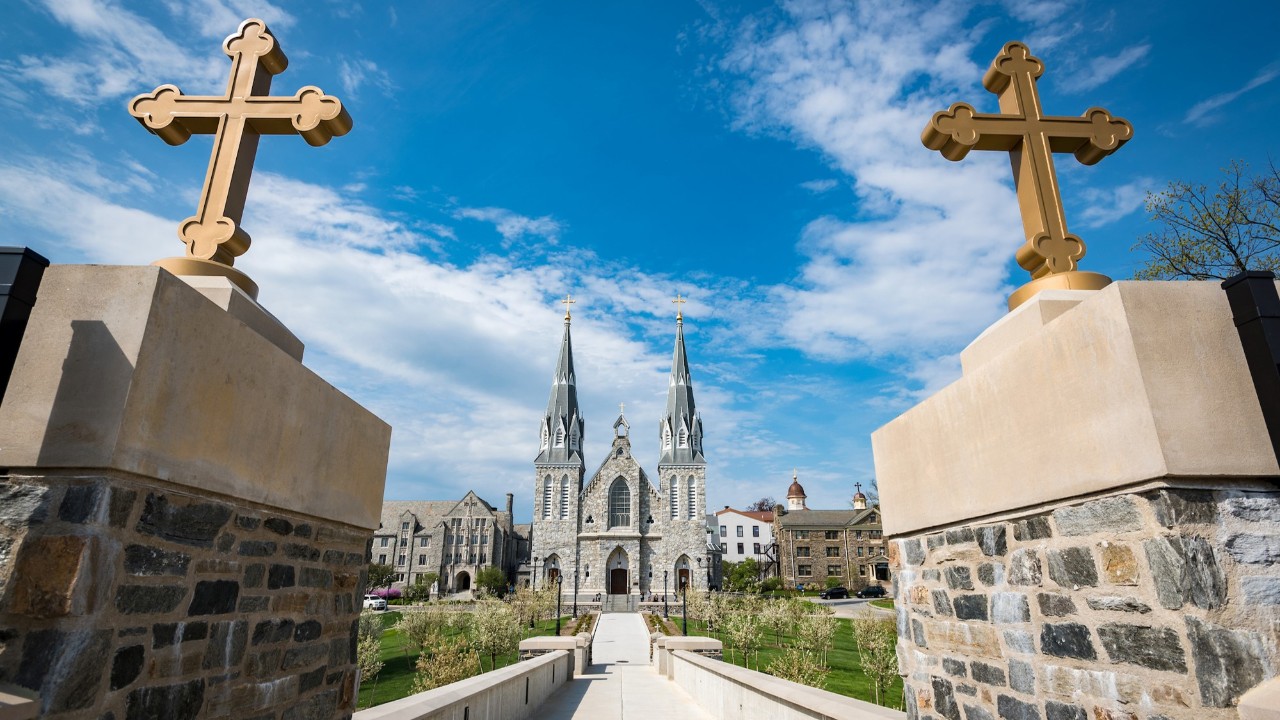 Villanova bridge to chapel