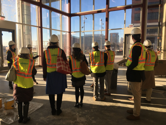Group of Students in Hard Hats in Washington, DC