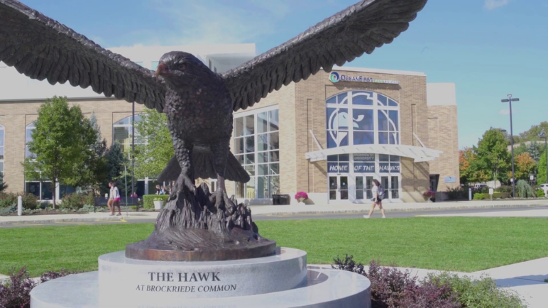 Monmouth University hawk mascot