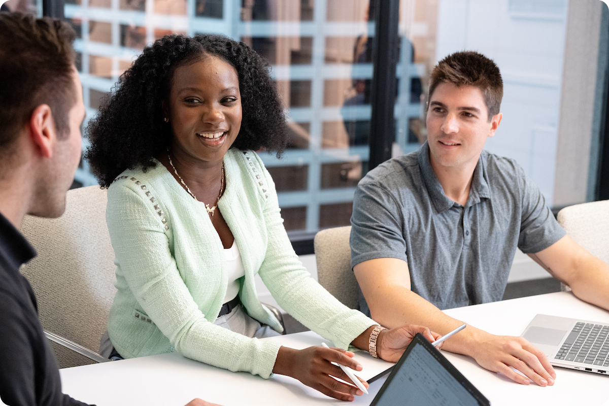 Female student in hallway