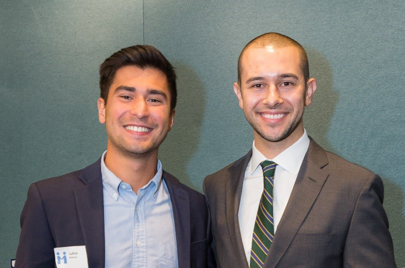 Lukas Michaels ’18 CLAS and Steve Guerrini ’07 VSB