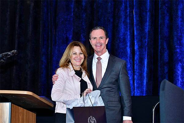 Bill Brown with Dean Michele Marcolongo