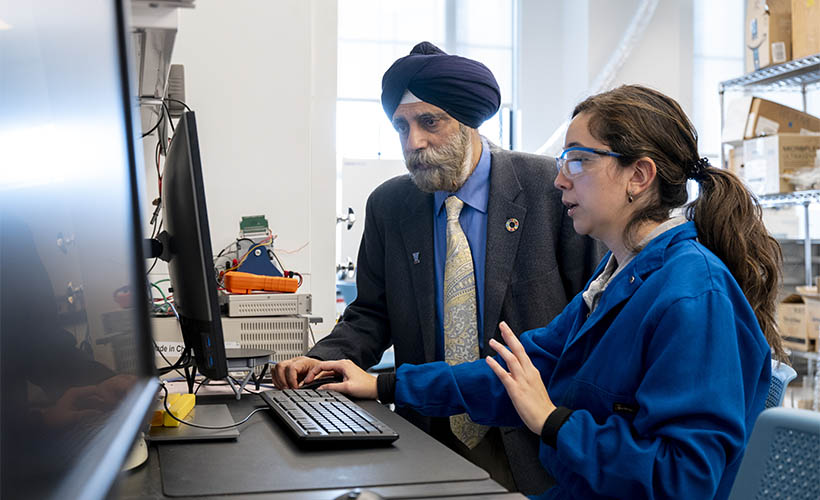 Pali Singh and Student