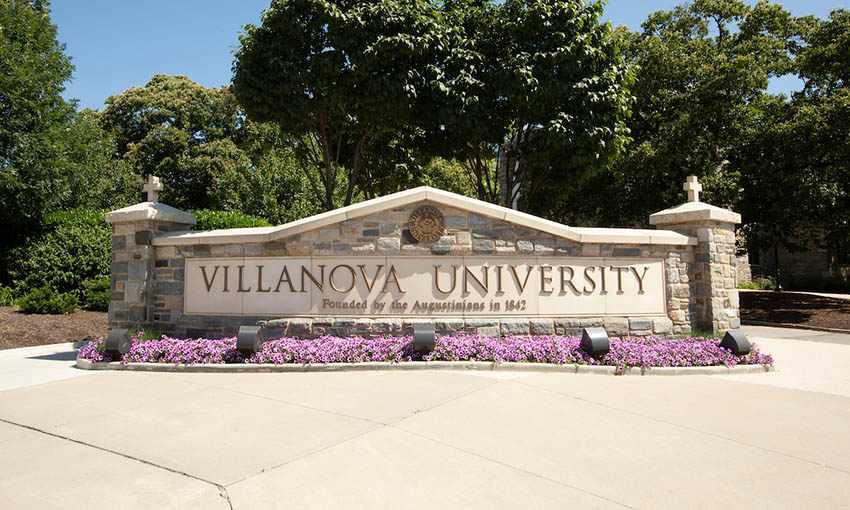 Villanova University sign