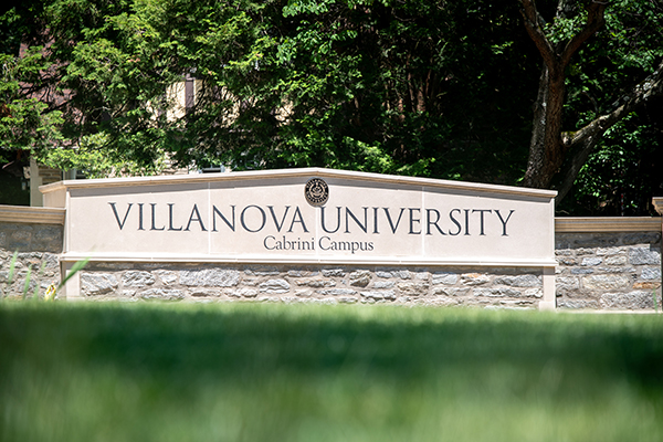 Cabrini Campus entrance sign