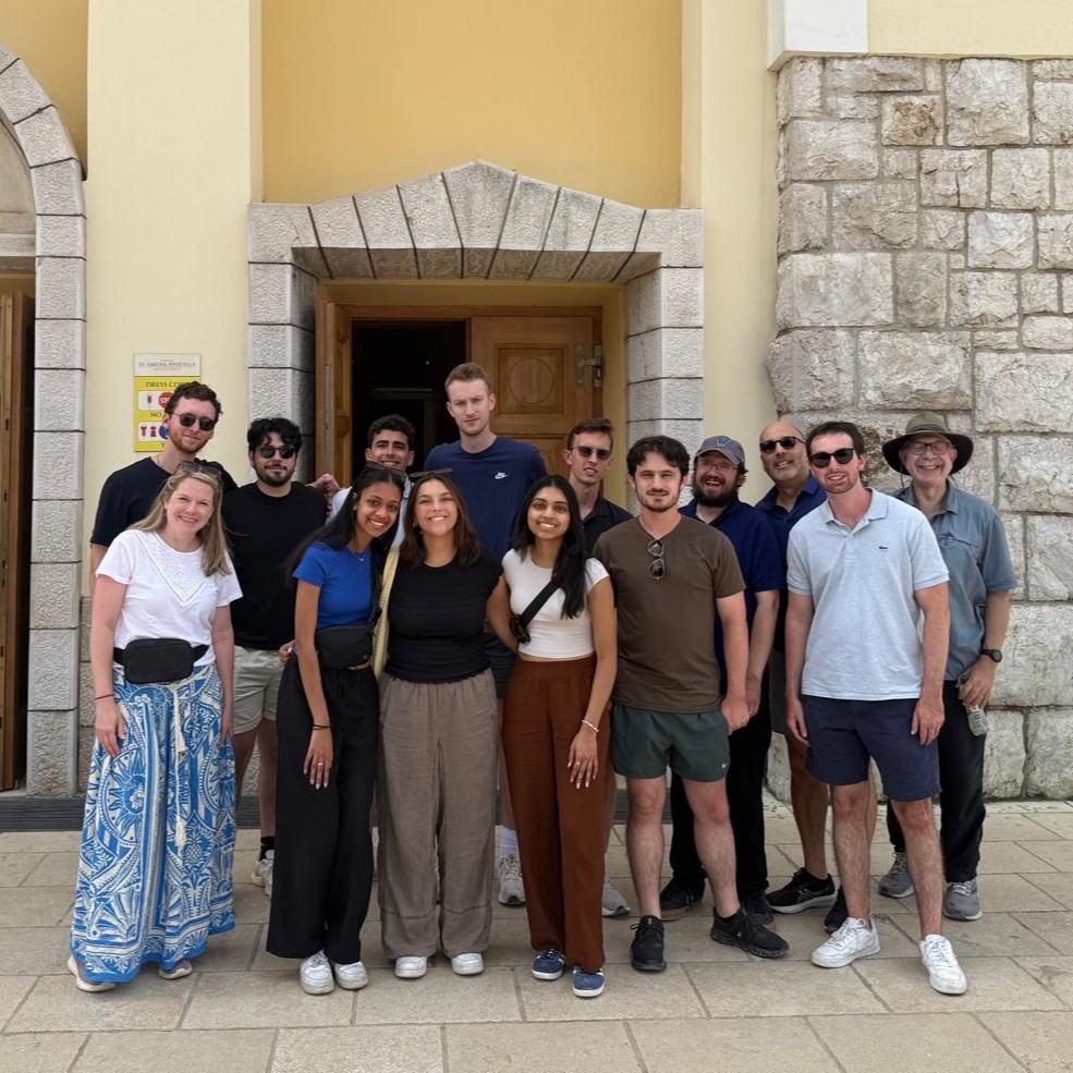 group of law students in bosnia