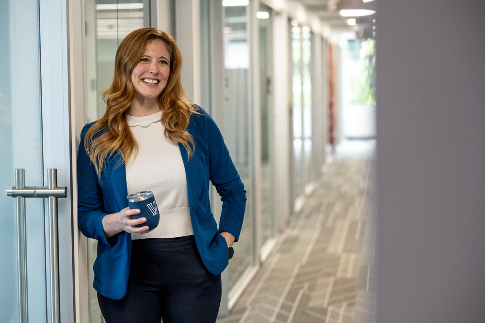 Female student in hallways