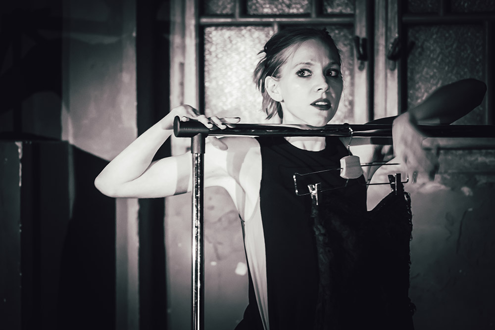 Becka McFadden in Black Dress. Photo by Massimo Brani.