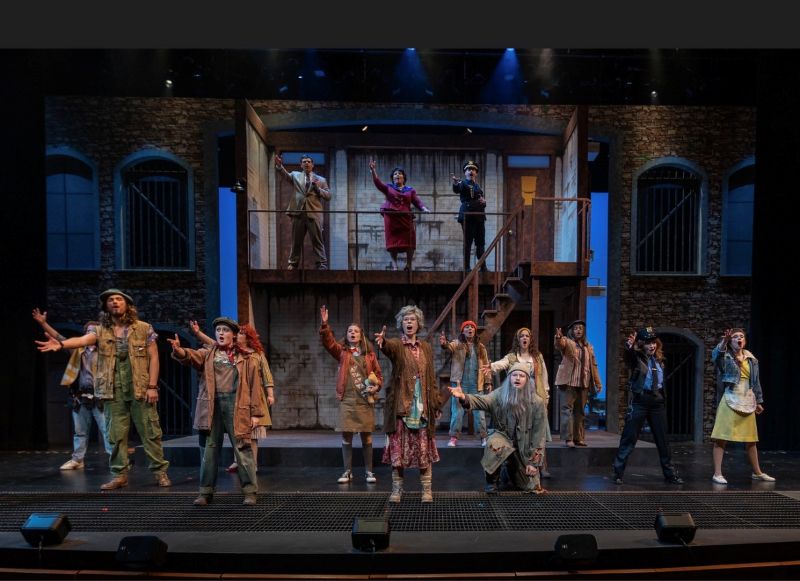 Villanova University's production of "Urinetown" by Greg Kotis.