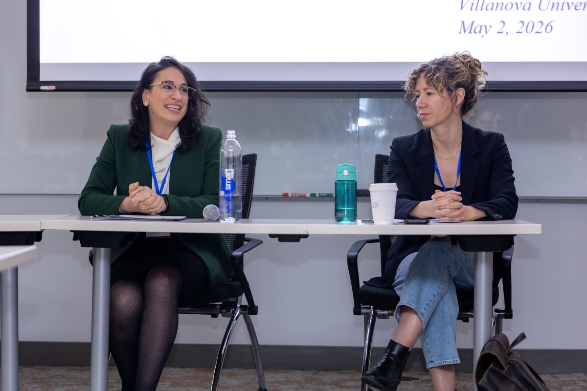 Two alumni speak at the 30th anniversary celebration for the Philosophy PhD program.