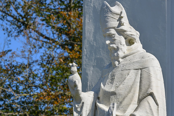 A statue of St. Augustine