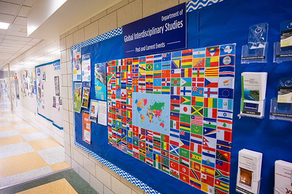 The Global Interdisciplinary Studies department hallway.