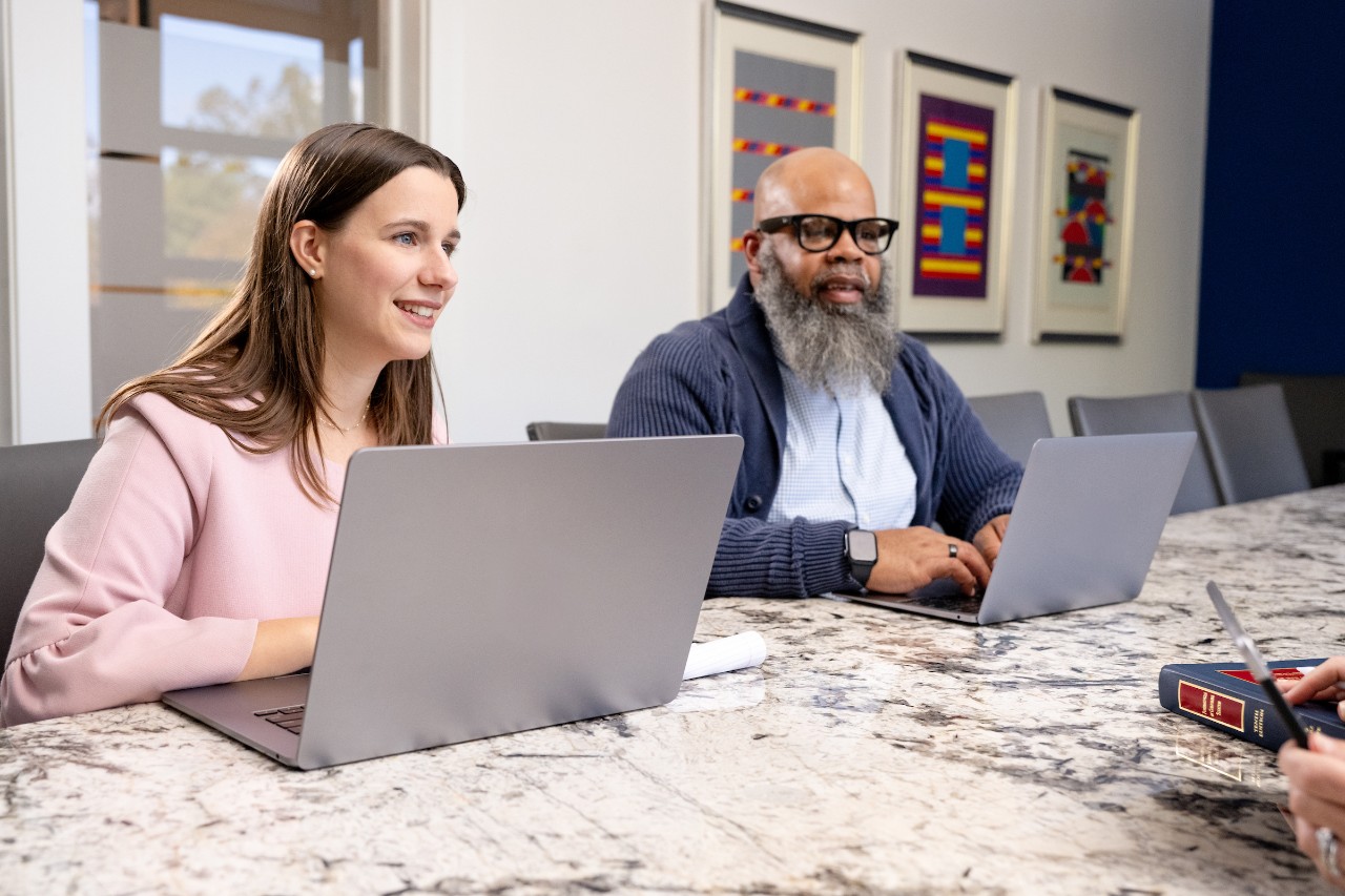 Students at laptop