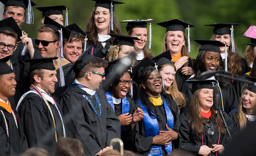 image of students at Commencement.