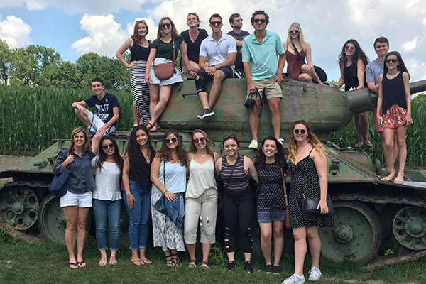 Villanova Students at Riegrovy Sady Park Prague 2019