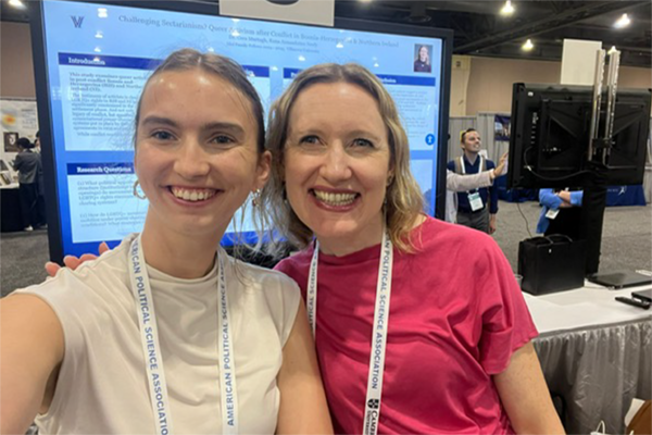 Cera Murtagh, PhD, and Runa Neely '21 MA